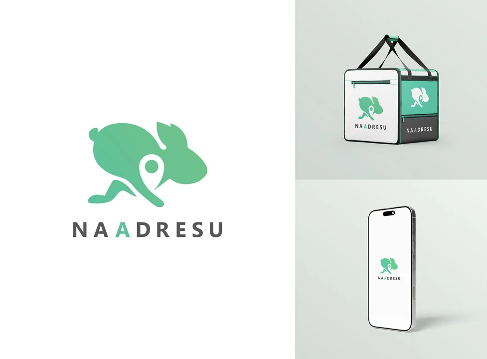 Logo design for Na Adresu fast and local food delivery brand