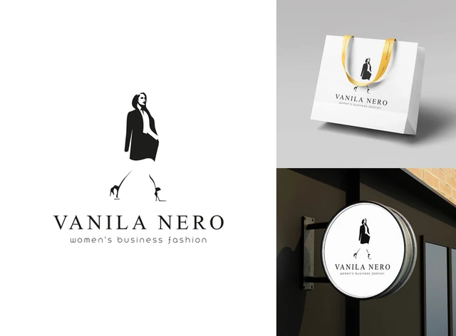 Elegant logo design for Vanila Nero women's business fashion brand